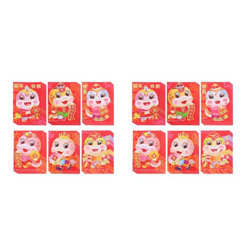 72pcs red envelopes 2025 - red,