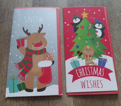 Glitter christmas money - glitter,