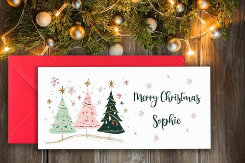 Christmas money wallets with - money,