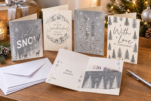 Silver christmas money - 4,