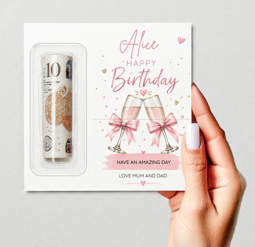 Personalised birthday money - birthday,