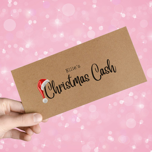 Personalised christmas cash - personalised,