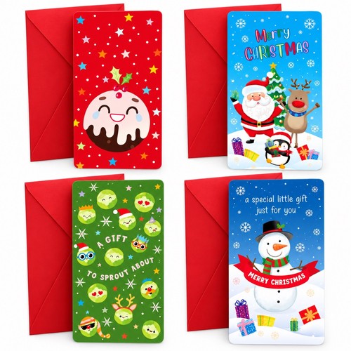 Christmas money wallets with - 4,