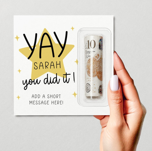 Personalised graduation money - personalised,