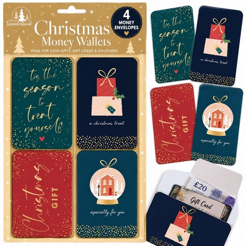 Christmas money wallets with - 4,