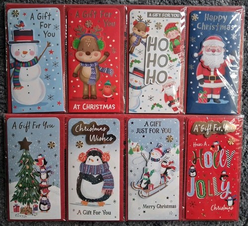 Christmas money wallets - money,
