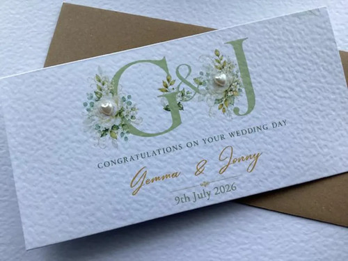 Personalised floral wedding - personalised,
