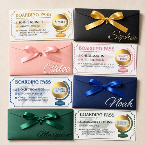 Personalised boarding pass - personalised,