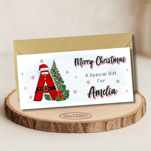 Personalised christmas money - personalised,