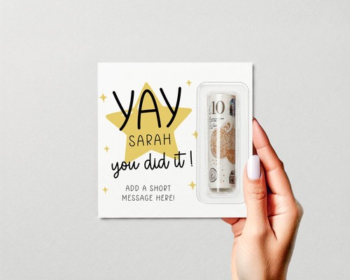 Personalised graduation money - personalised,