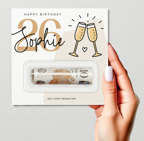 Personalised birthday money - personalised,