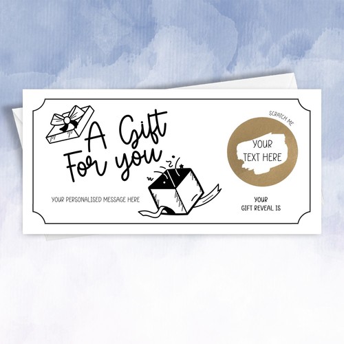 Personalised scratch off - scratch, gift