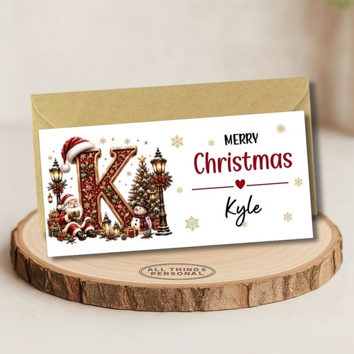 Personalised christmas money - personalised,