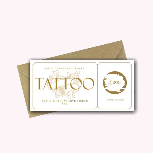 Personalised tattoo voucher - personalised,