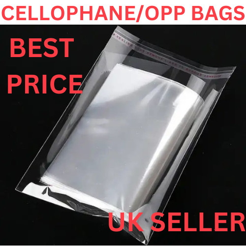 Clear cellophane bags - cellophane, self