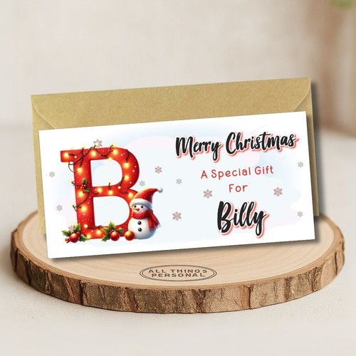 Personalised christmas money - personalised,