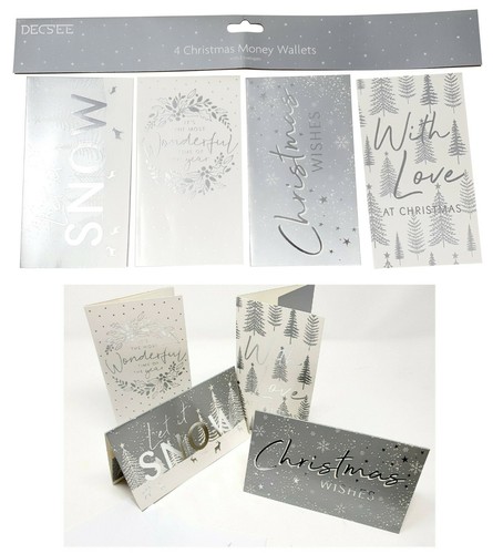 Silver christmas money - christmas,