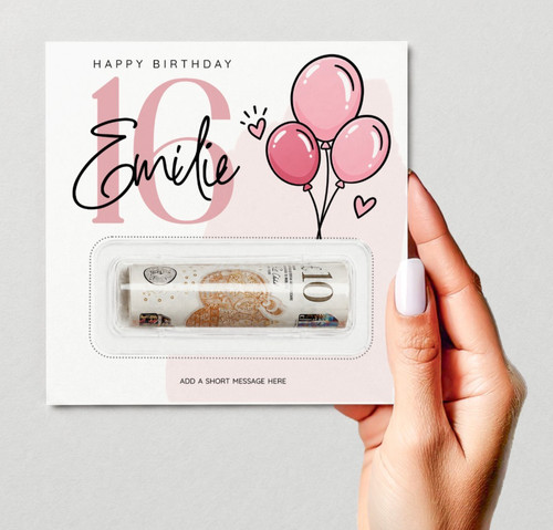 Personalised birthday money - personalised,