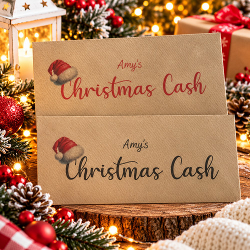 Personalised christmas cash - personalised,