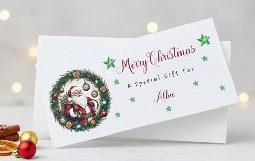 Christmas money wallet - christmas,