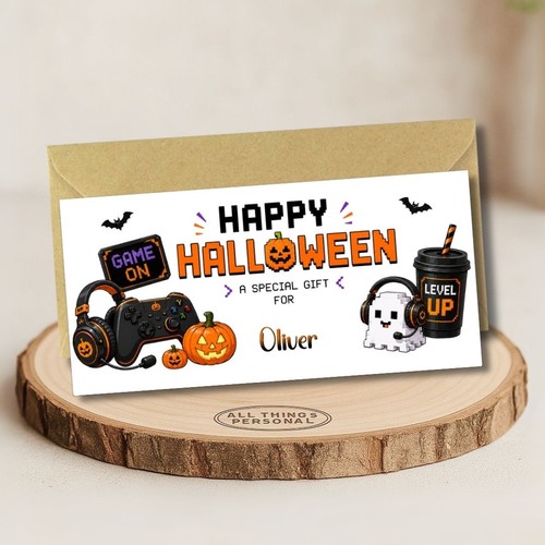 Personalised halloween money - personalised,