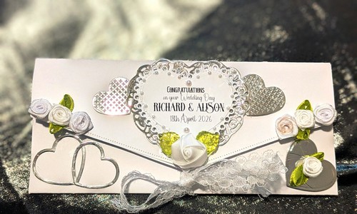 Personalised wedding day money - wedding,