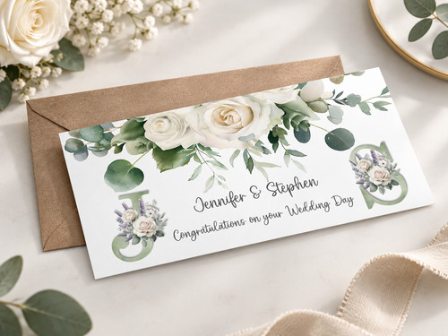 Personalised wedding money - personalised,