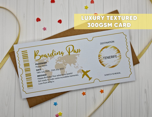 Personalised scratch reveal - scratch,