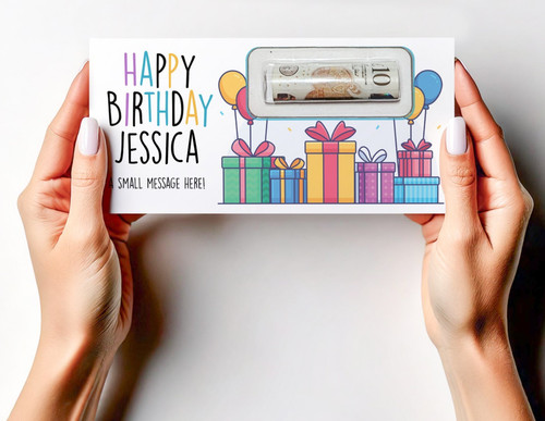 Personalised birthday money - birthday,