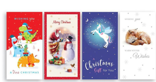 Christmas money envelopes - money,