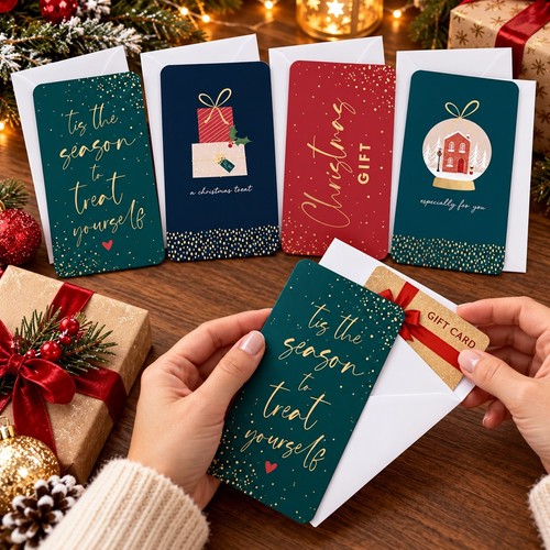 Christmas money wallets with - money,