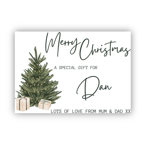 Personalised christmas money - personalised,